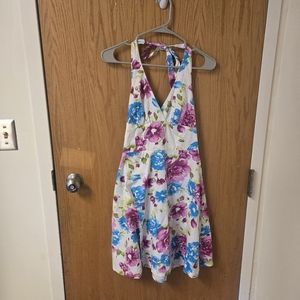 Natali Floral Halter Dress Y2K